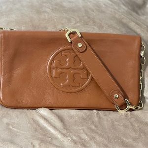 Tory Burch leather clutch